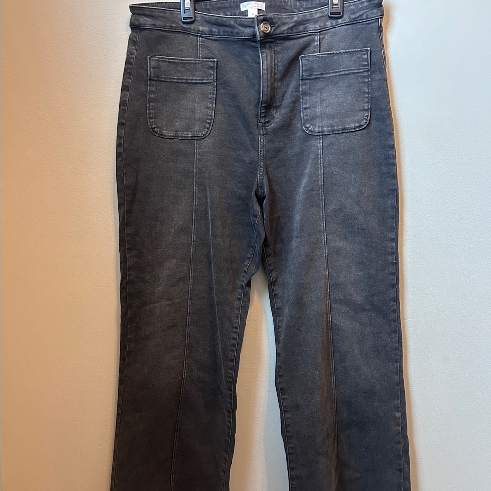 LC Lauren Conrad Dark Gray Flare Jeans